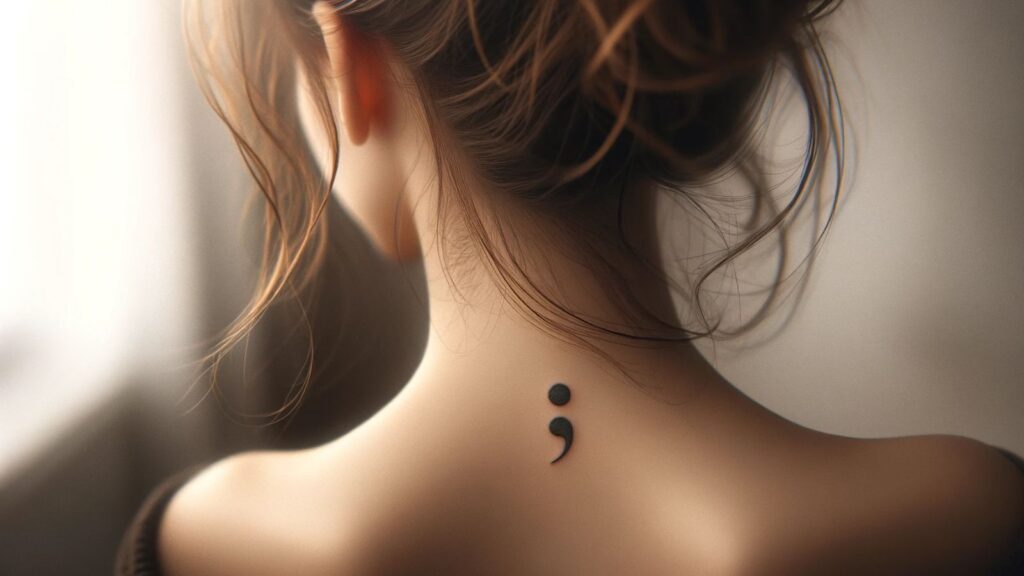 What does a semicolon tattoo mean